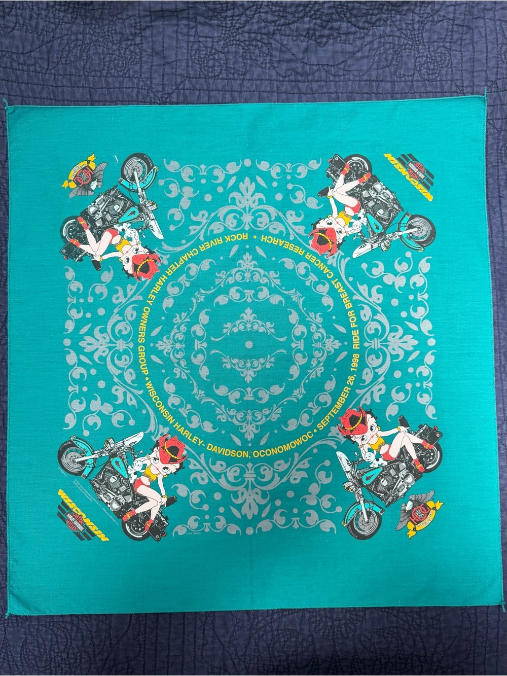 Harley-Davidson Betty Boop and Pudgy the Pup Bandana